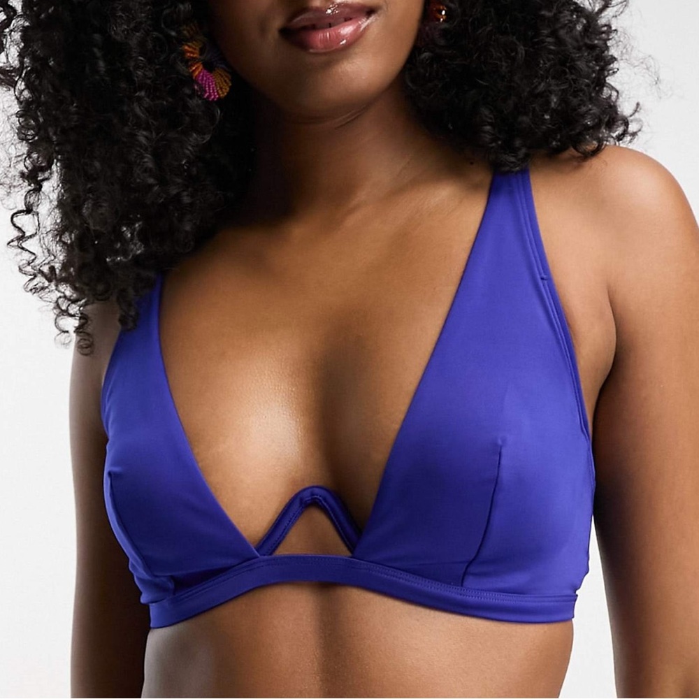 Dorina Untouched Oasis underwire bikini top in cobalt blue 34 D